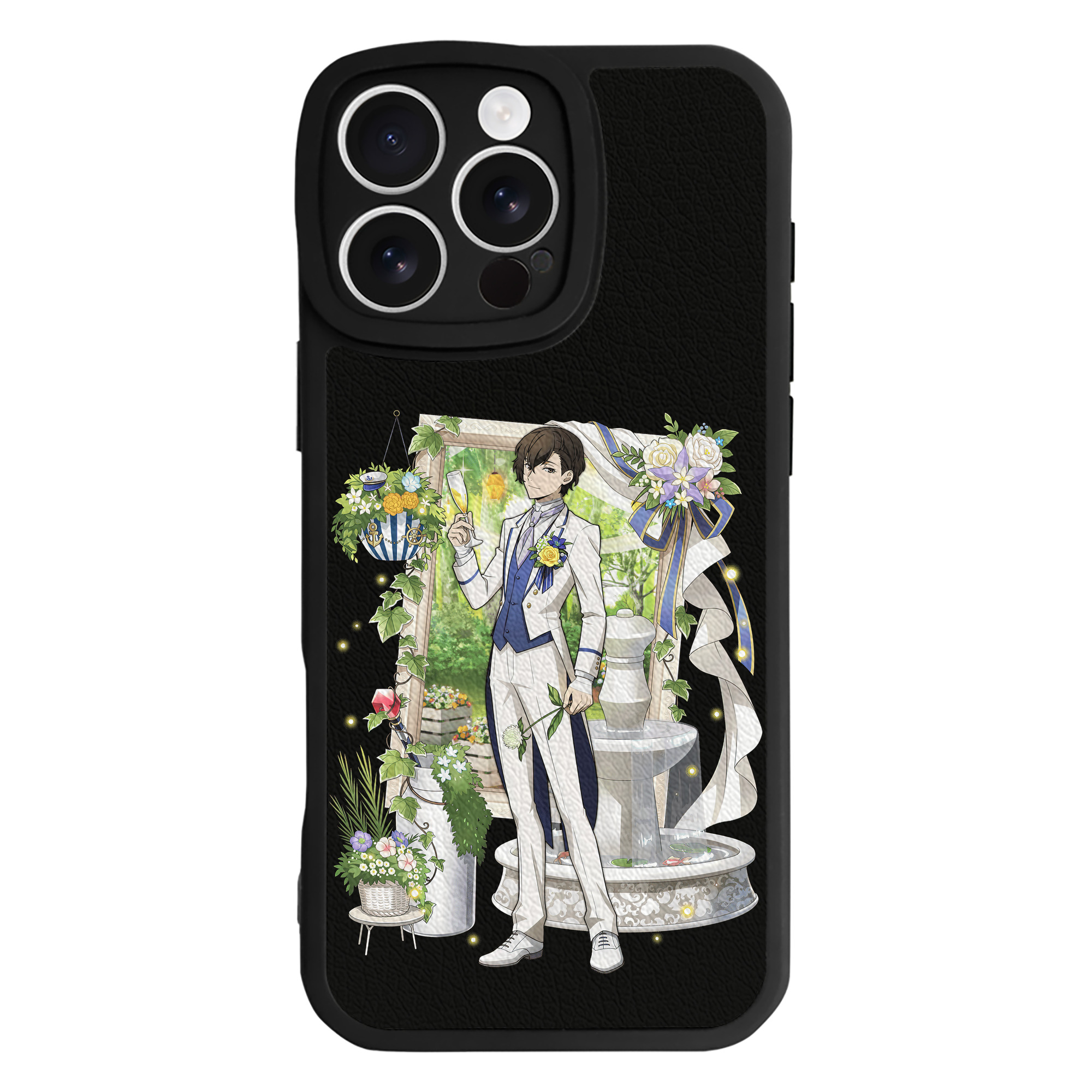 （画像用） 文豪ストレイドッグス Bungo Stray Dogs 【iPhone 16シリーズ対応】シリコンスマホケース（レザー調） 材質：シリコン